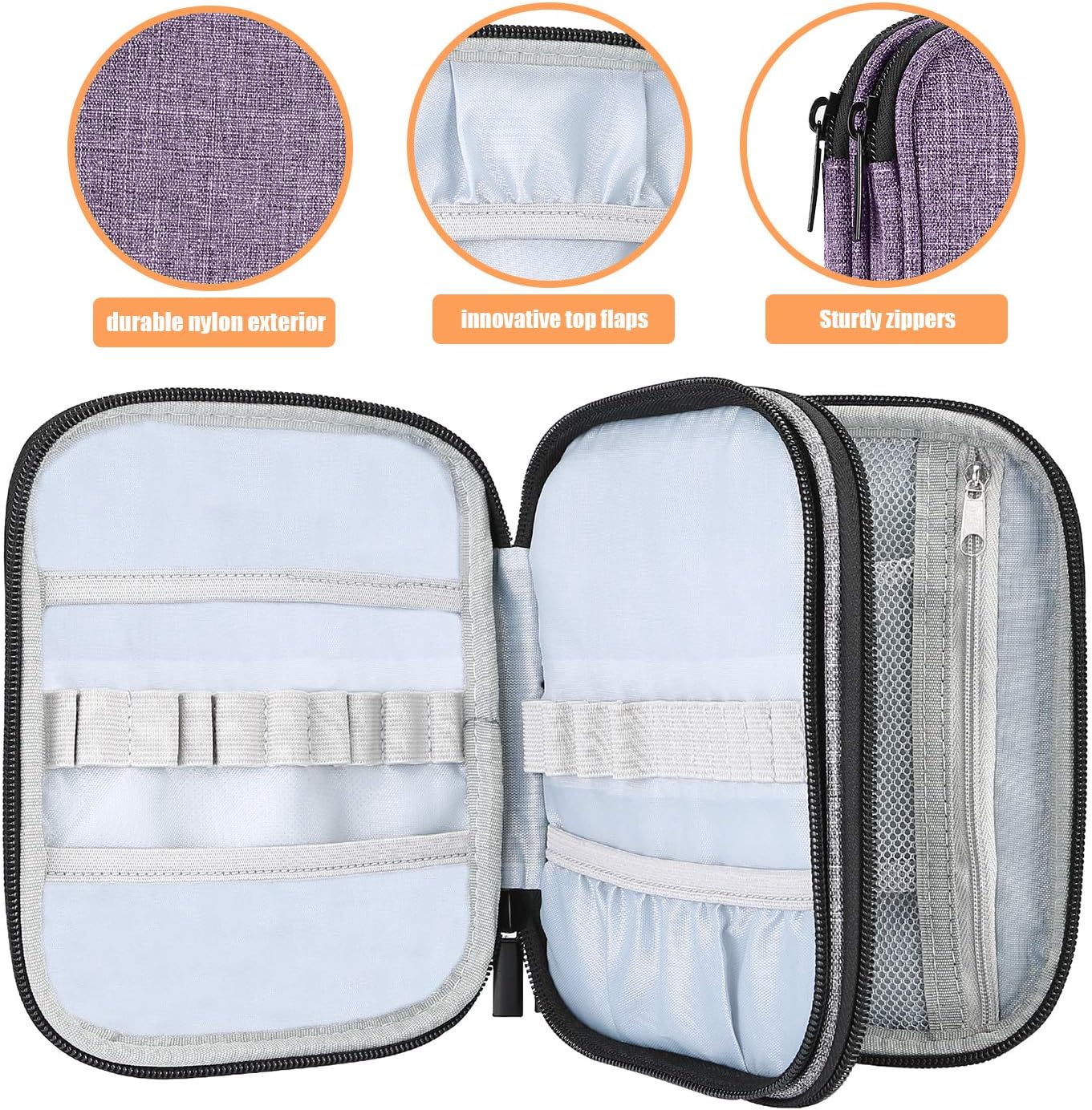 ProCase Crochet Hook Organizer Case Up to 65 Inches