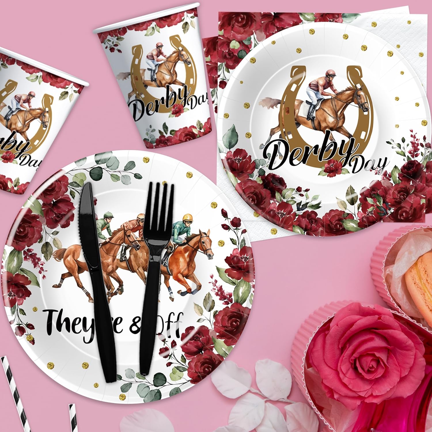 Derby Day Party Decorations Set for 24 Guests