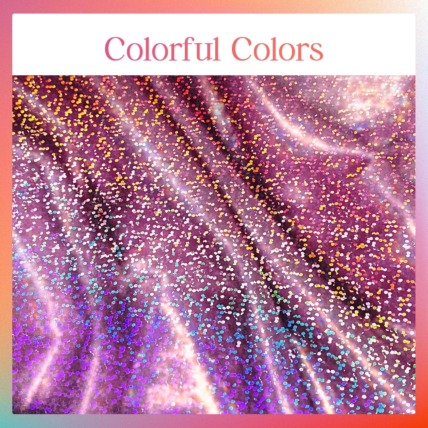 1 Piece Pale Pink Holographic Laser Tablecloth 40x108