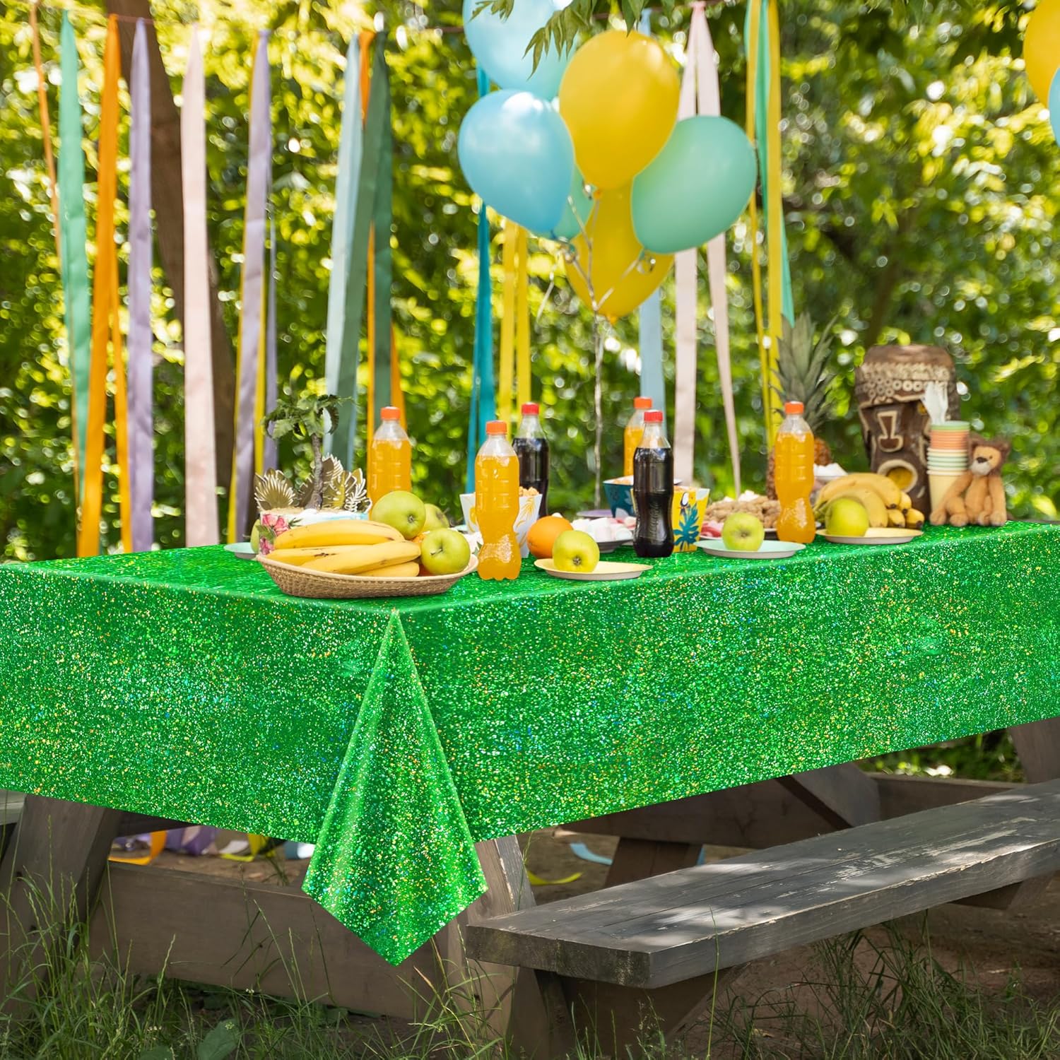 Green Holographic Laser Tablecloth 40x108