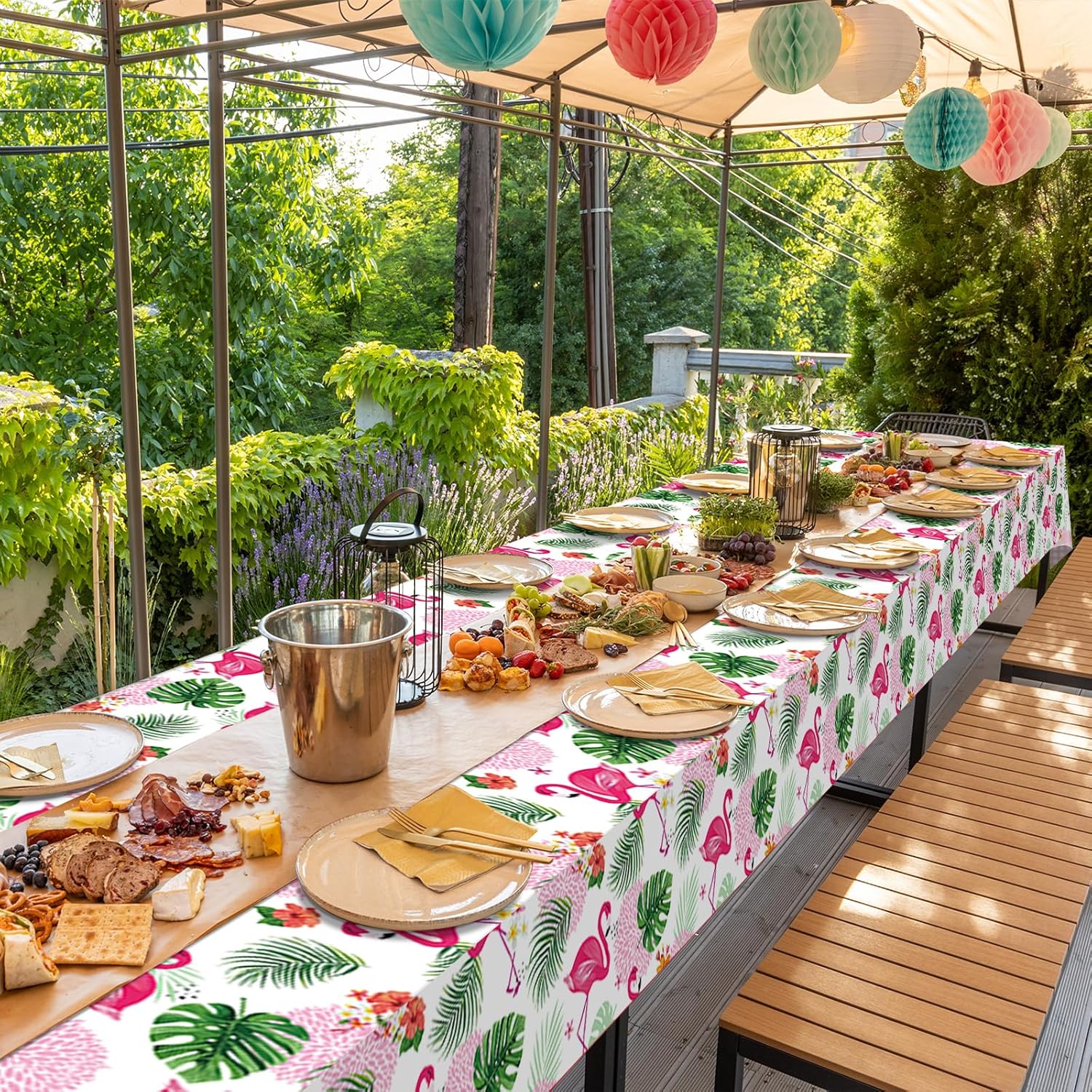 3 Pack Summer Flamingo Tablecloths for Parties