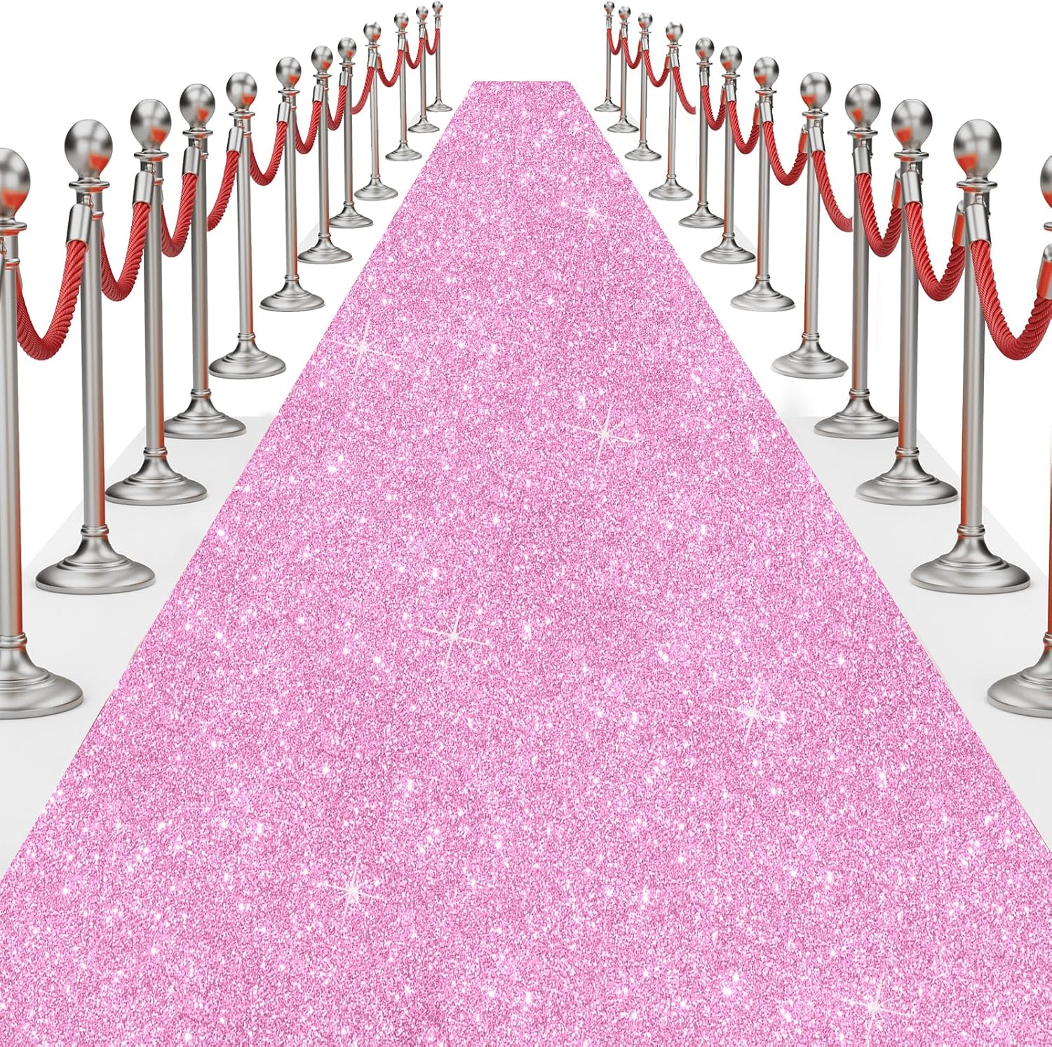 Glitter Carpet Runner for Party - 26FTx15FT
