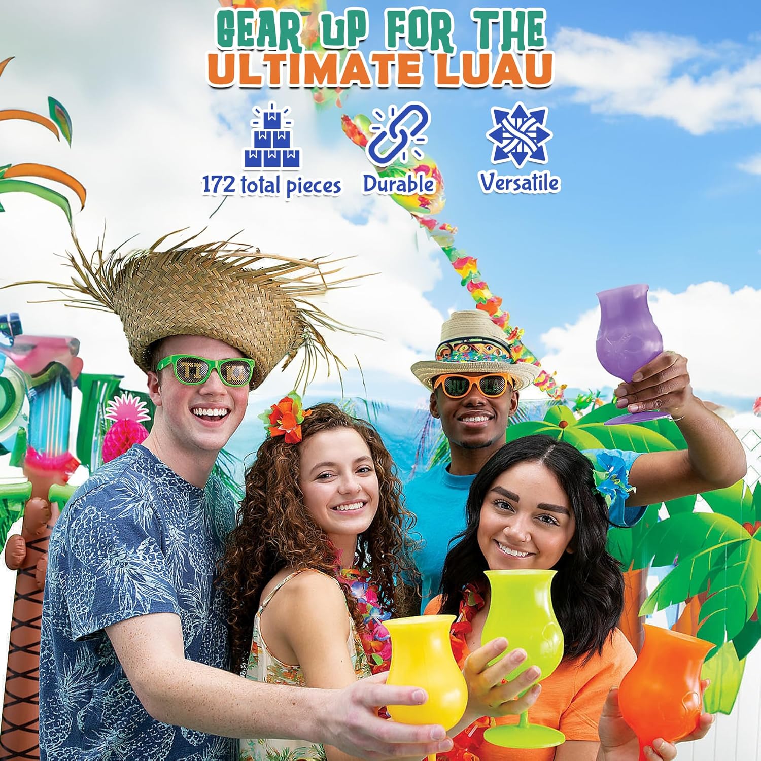 Fun Express Grand Luau Party Wearables Kit