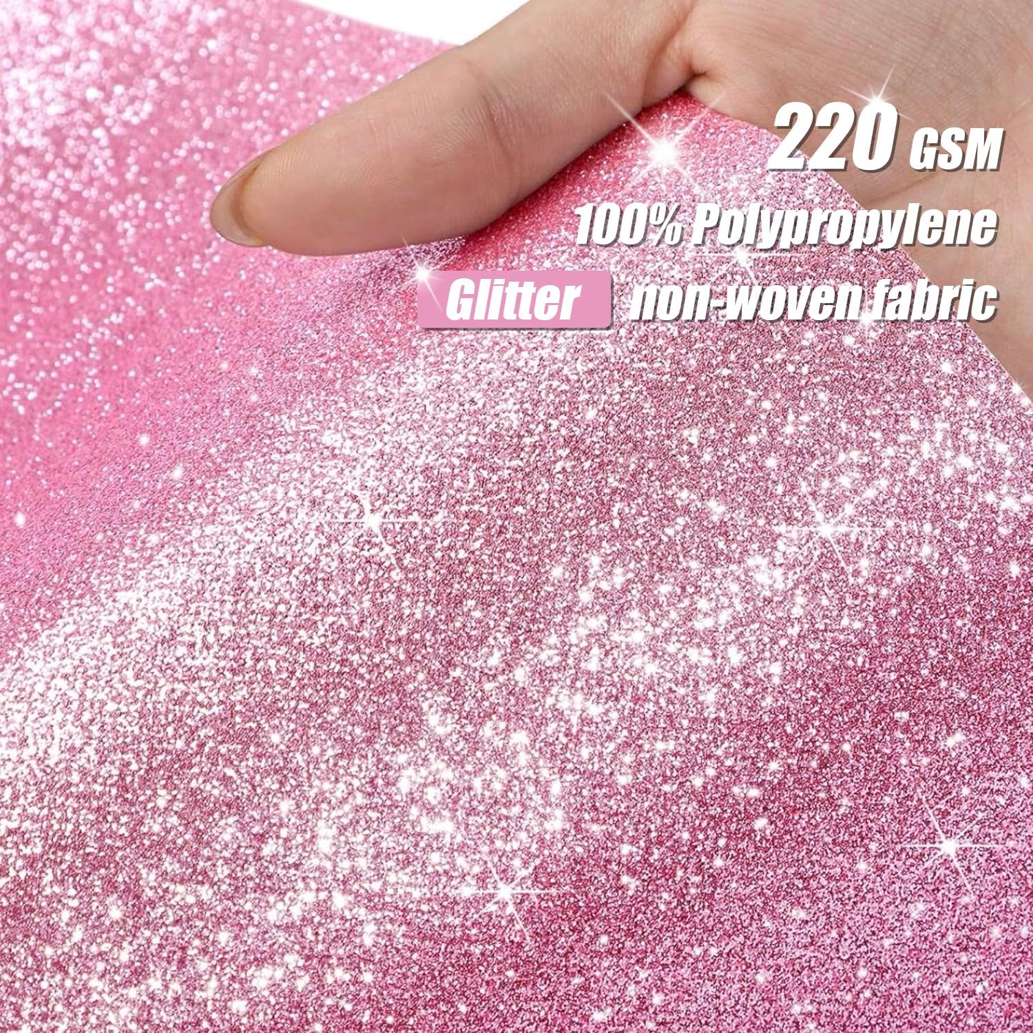 EZLucky Glitter Pink Carpet Runner for Party and Events