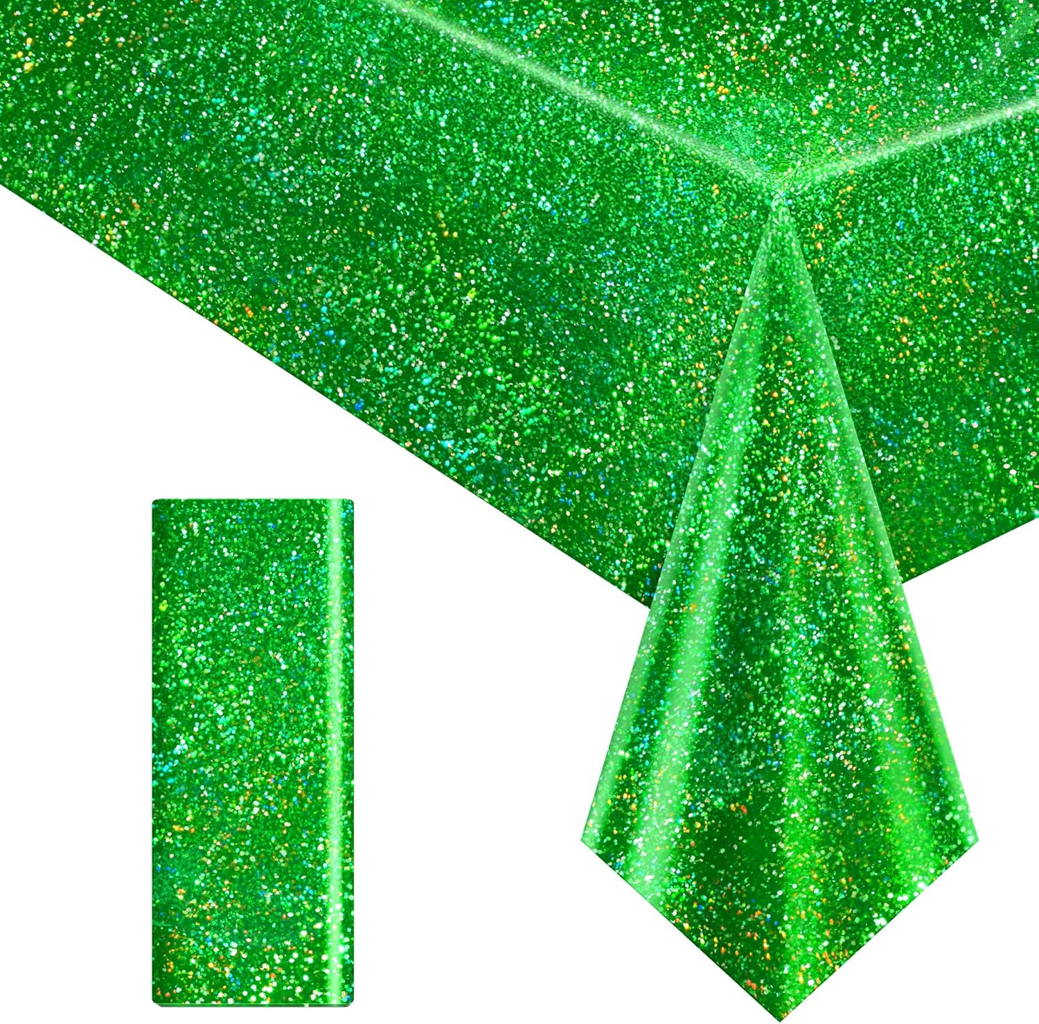 Green Holographic Laser Tablecloth 40x108