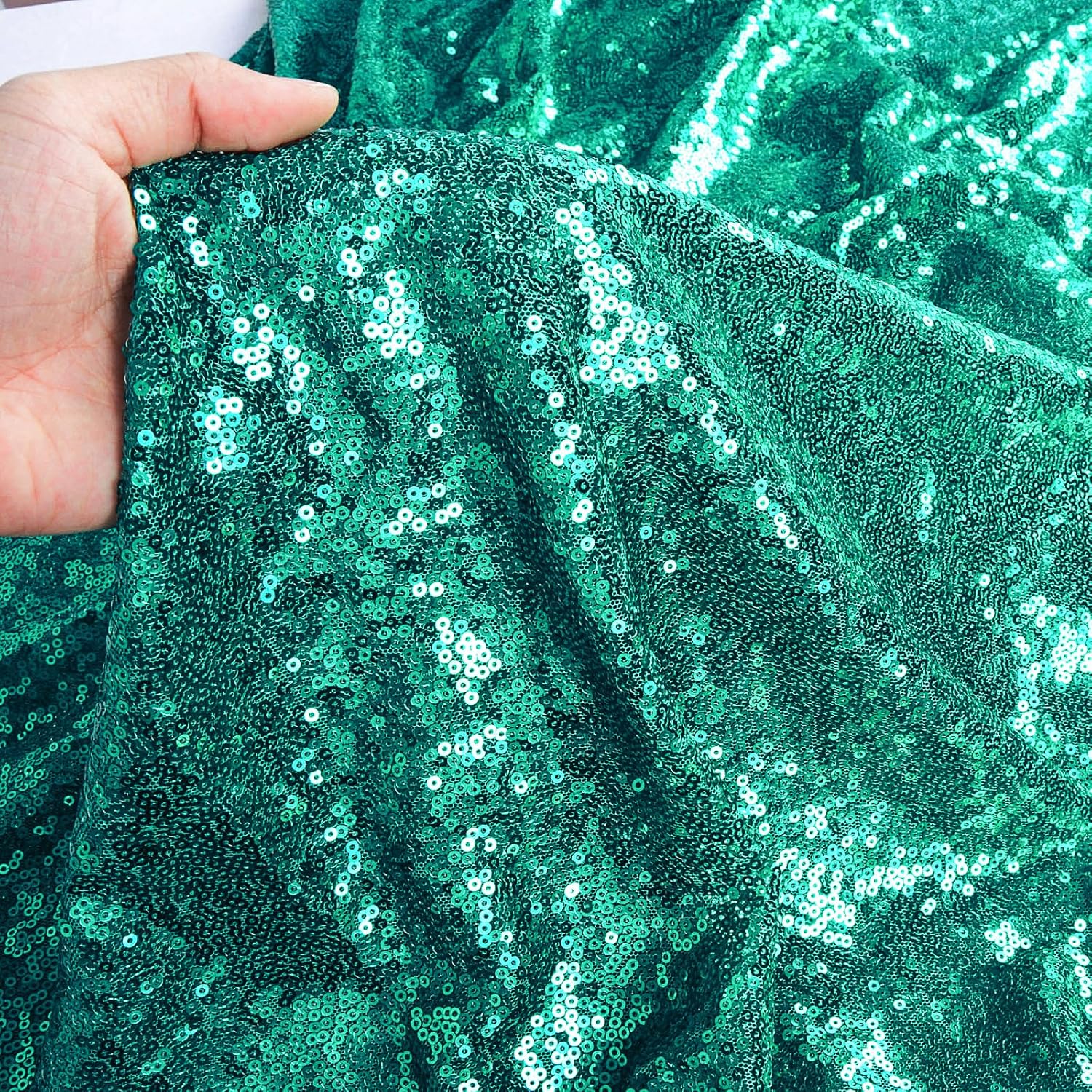DUOBAO Green Sequin Aisle Runner Wedding Decor