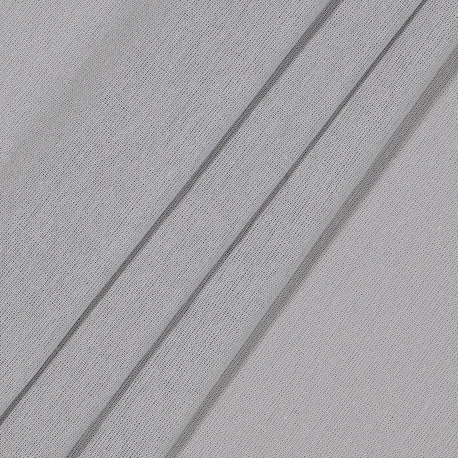 Mercantile Grey Light Filtering Curtain with Pom Poms 50x108